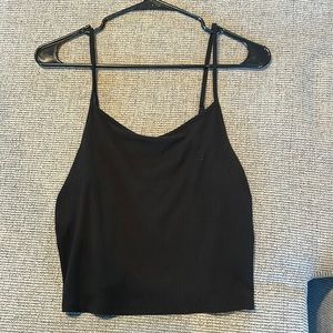 American Eagle Large Black Crop Top
